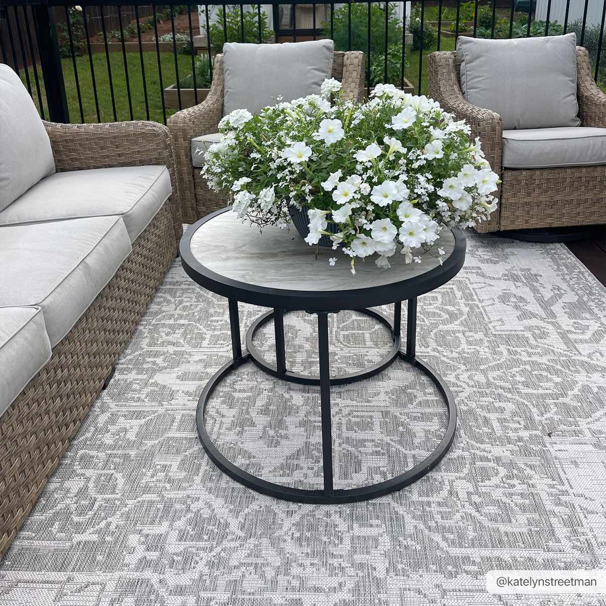 Beige Kilmacolm Outdoor Rug - Quahog Bay Bedding