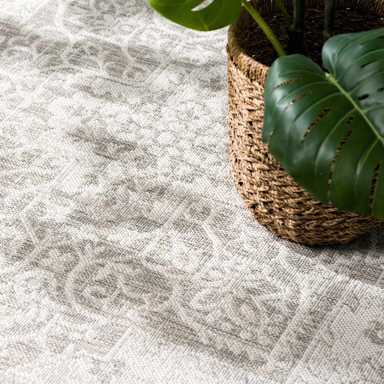 Beige Kilmacolm Outdoor Rug - Quahog Bay Bedding