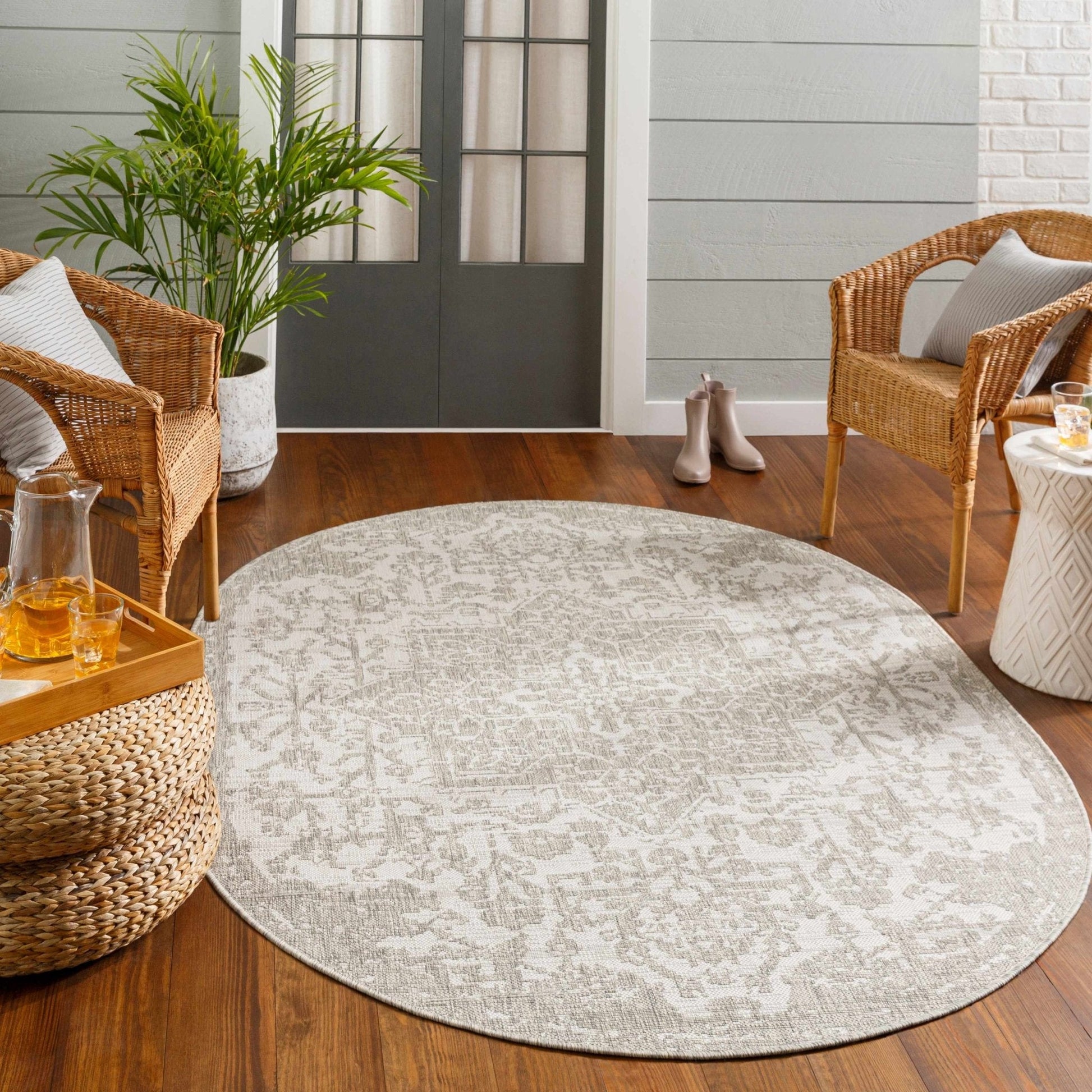 Beige Kilmacolm Outdoor Rug - Quahog Bay Bedding