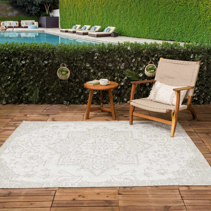 Beige Kilmacolm Outdoor Rug - Quahog Bay Bedding