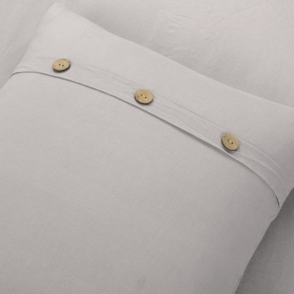 Belgian Flax Linen Rich Cotton Blend Duvet Cover 3 Piece Set - Quahog Bay Bedding