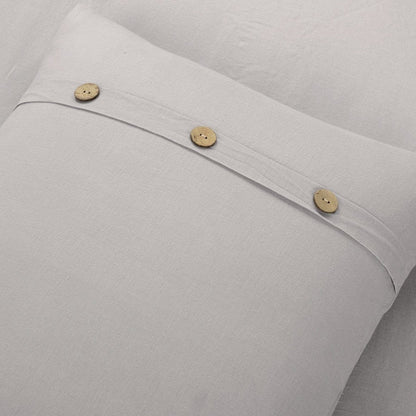 Belgian Flax Linen Rich Cotton Blend Duvet Cover 3 Piece Set - Quahog Bay Bedding