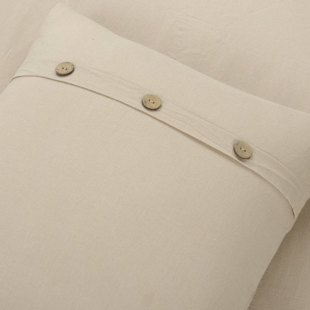 Belgian Flax Linen Rich Cotton Blend Duvet Cover 3 Piece Set - Quahog Bay Bedding