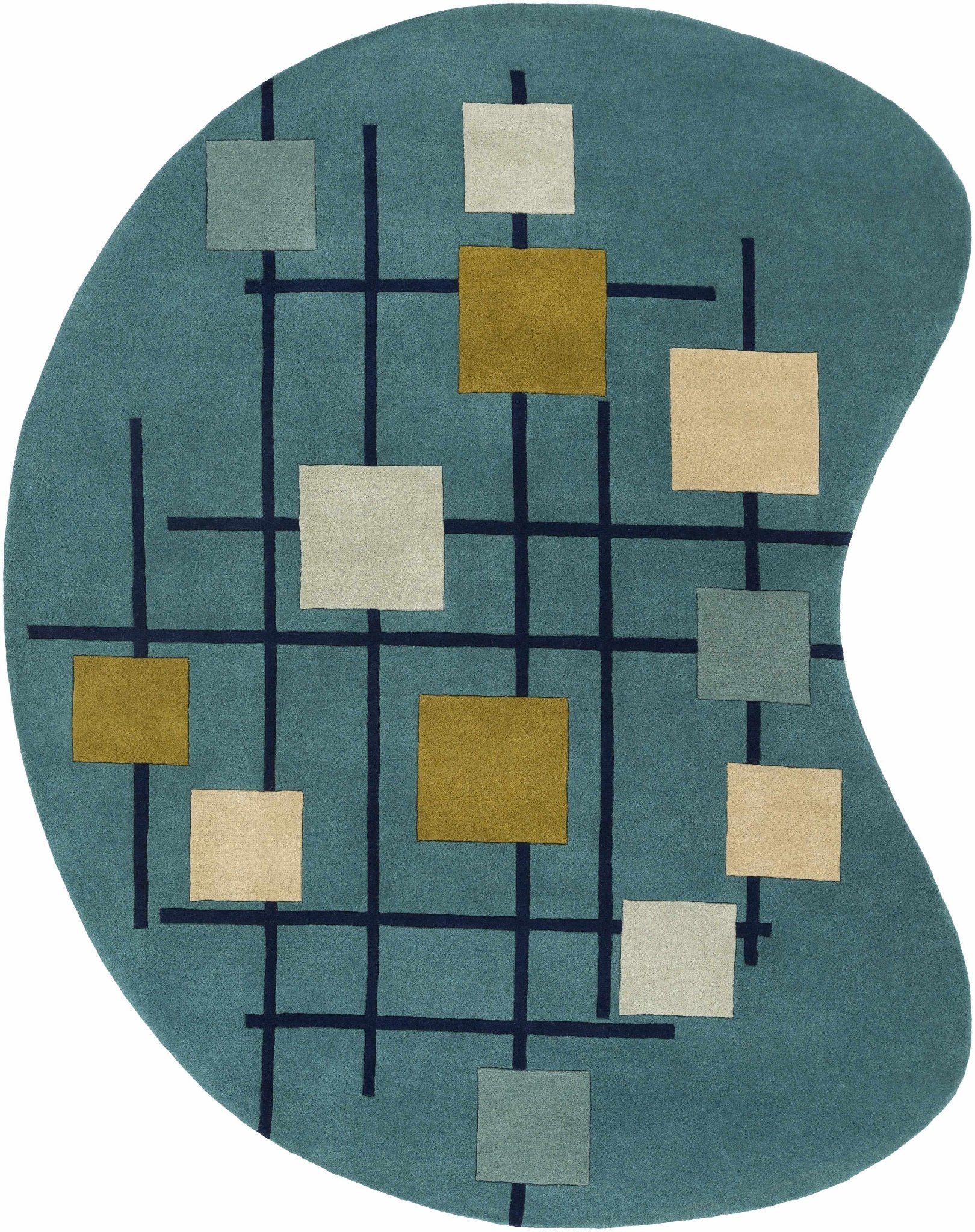 Bellvue Modern Wool Rug - Quahog Bay Bedding