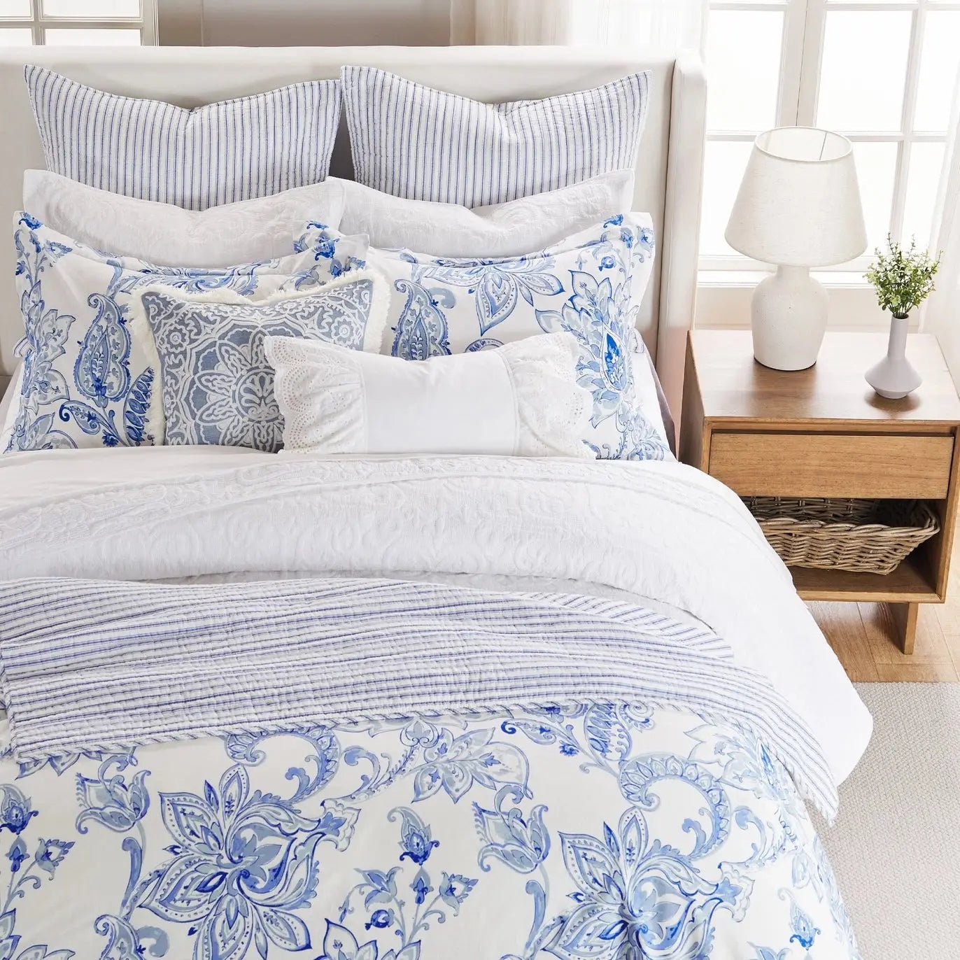 Bennett Coastal Blue Comforter Set - Quahog Bay Bedding
