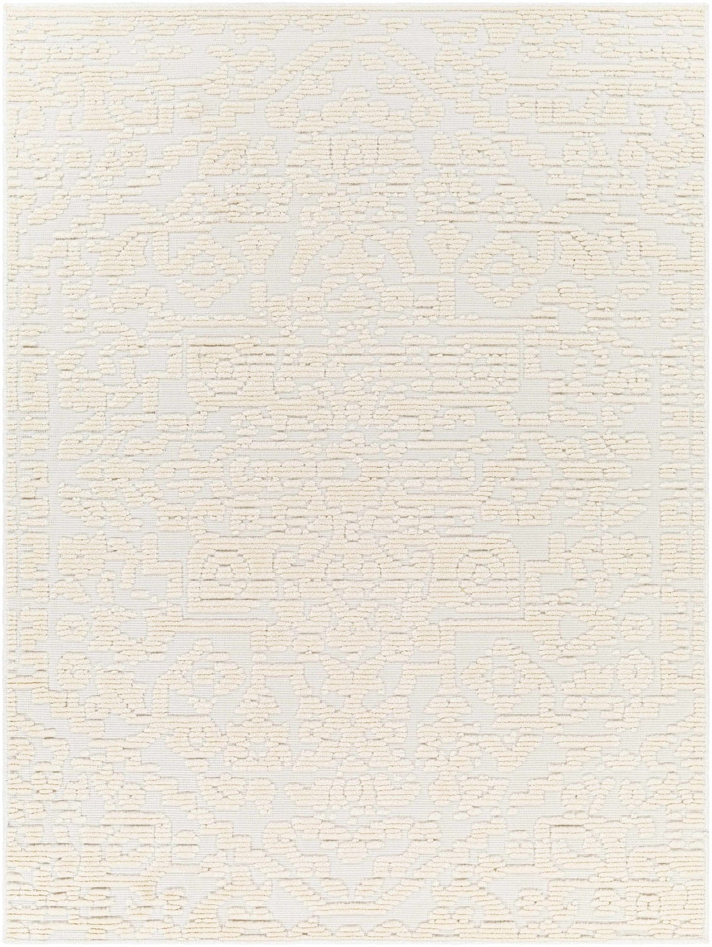 Beren Cream Washable Area Rug - Clearance - Quahog Bay Bedding