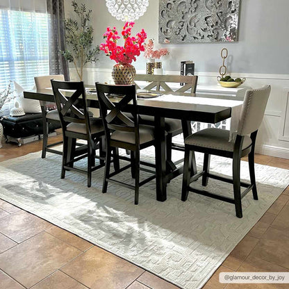 Beren Cream Washable Area Rug - Clearance - Quahog Bay Bedding
