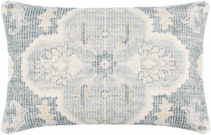 Bigaa Teal Medallion Throw Pillow
