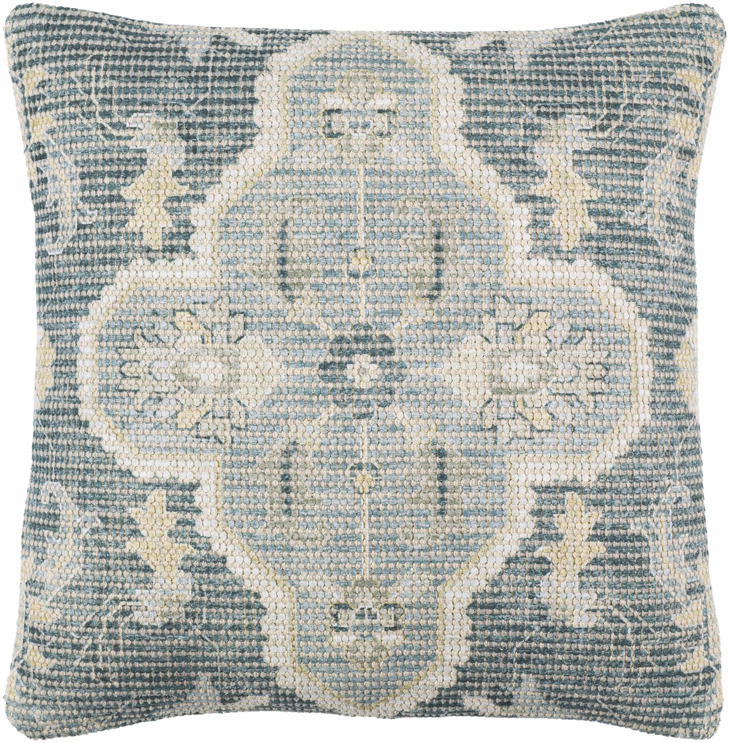 Bigaa Teal Medallion Throw Pillow