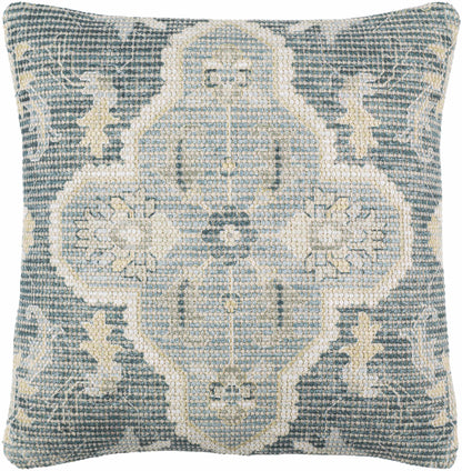 Bigaa Teal Medallion Throw Pillow