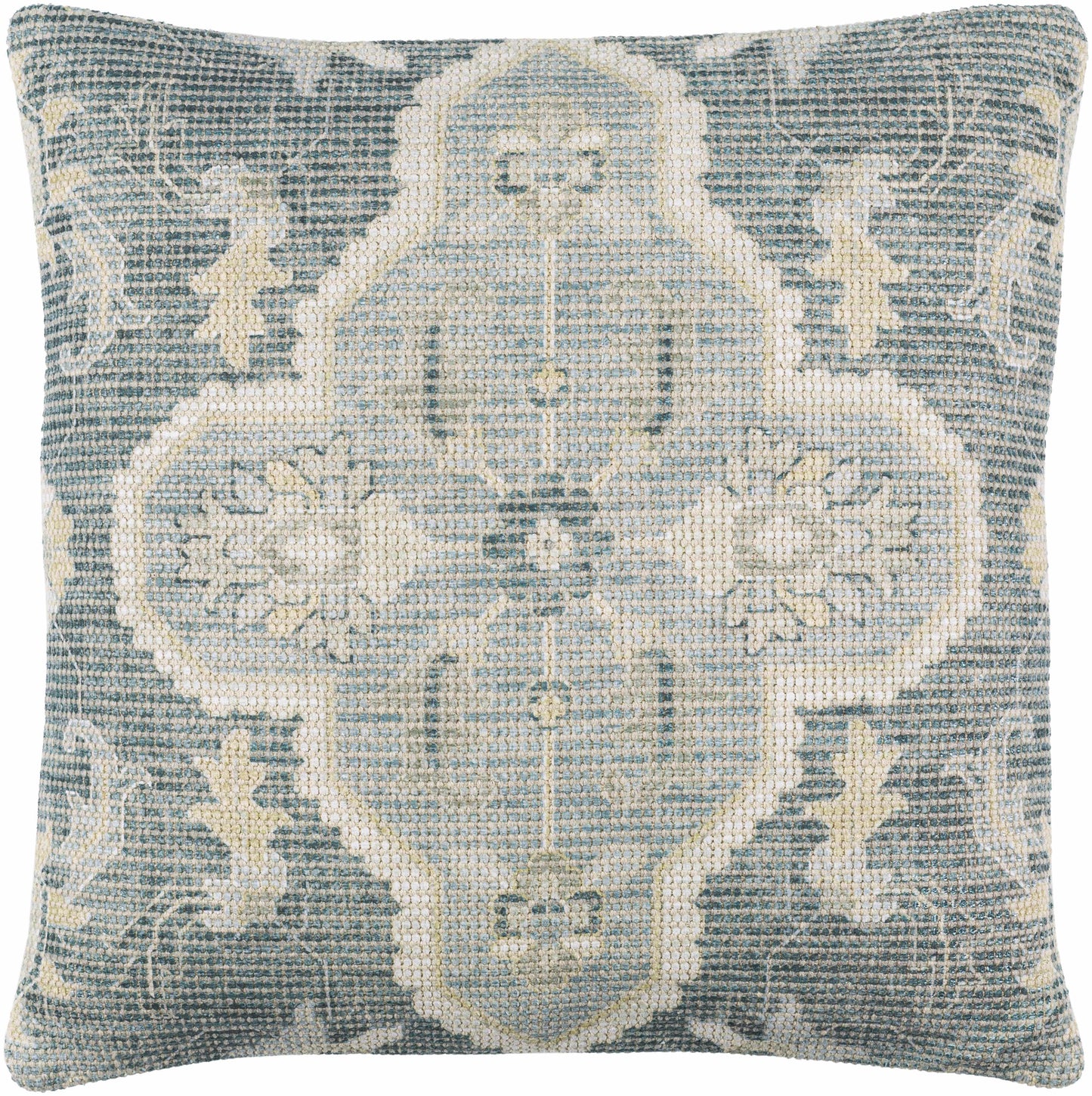 Bigaa Teal Medallion Throw Pillow