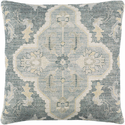 Bigaa Teal Medallion Throw Pillow