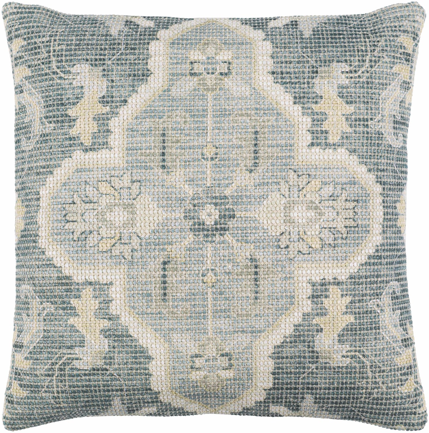 Bigaa Teal Medallion Throw Pillow