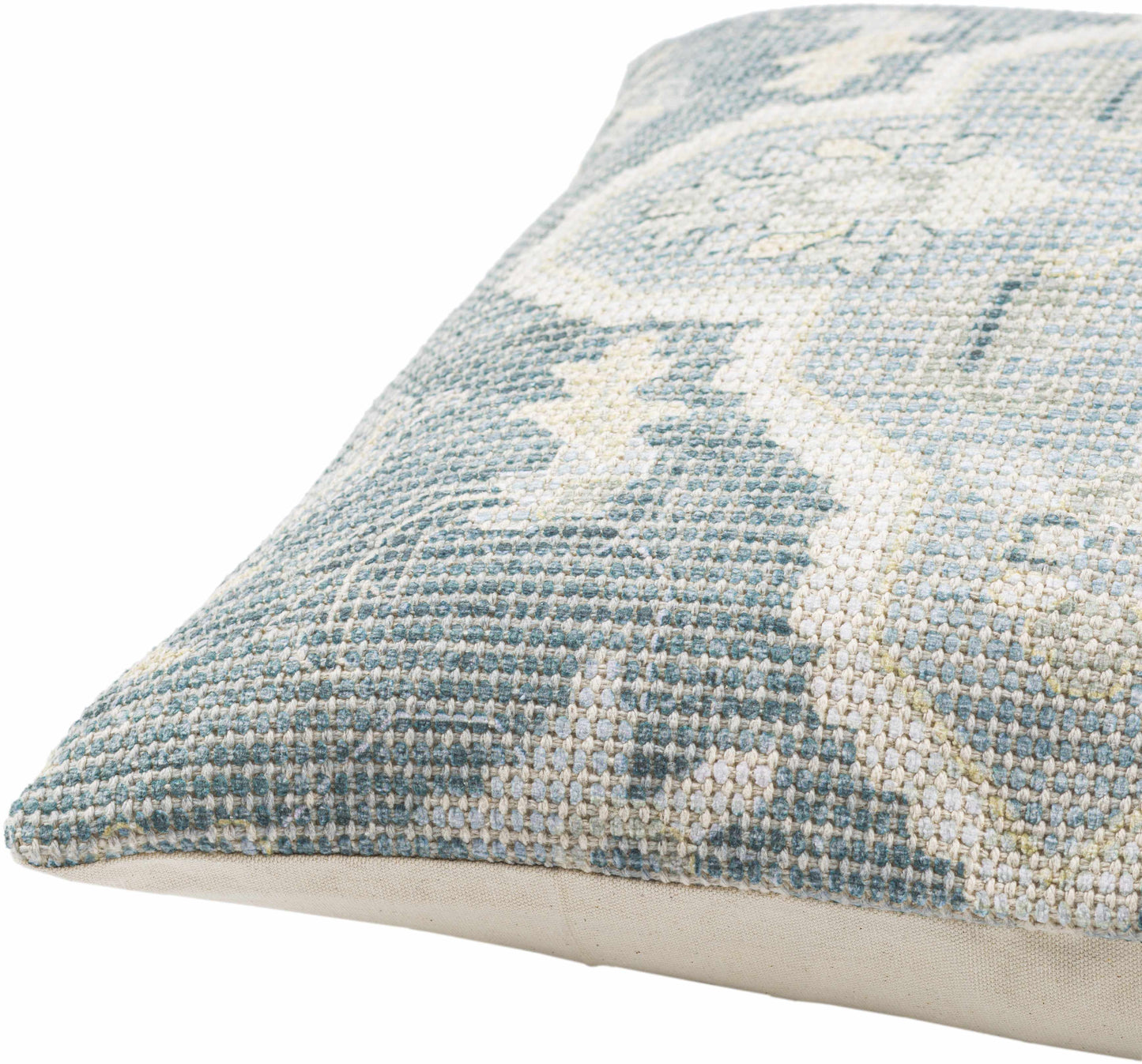 Bigaa Teal Medallion Throw Pillow