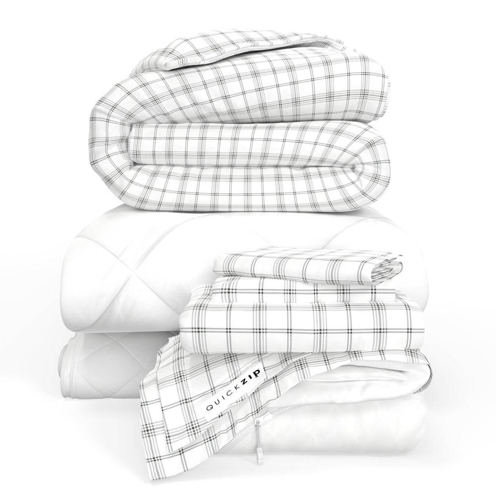 QuickZip Fresh Bed Bundle - Twilluxe Flannel