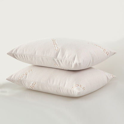 Bibb Home 2 Pack Copper Infused Waterproof Pillow Protectors - Quahog Bay Bedding