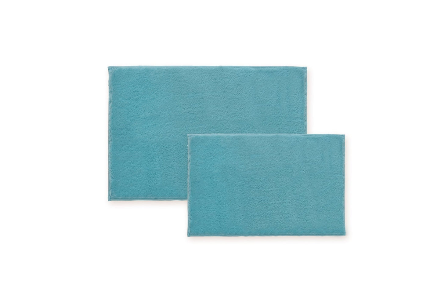 Bibb Home 5674 2 Piece Faux Fur Bath Mat Set - Quahog Bay Bedding