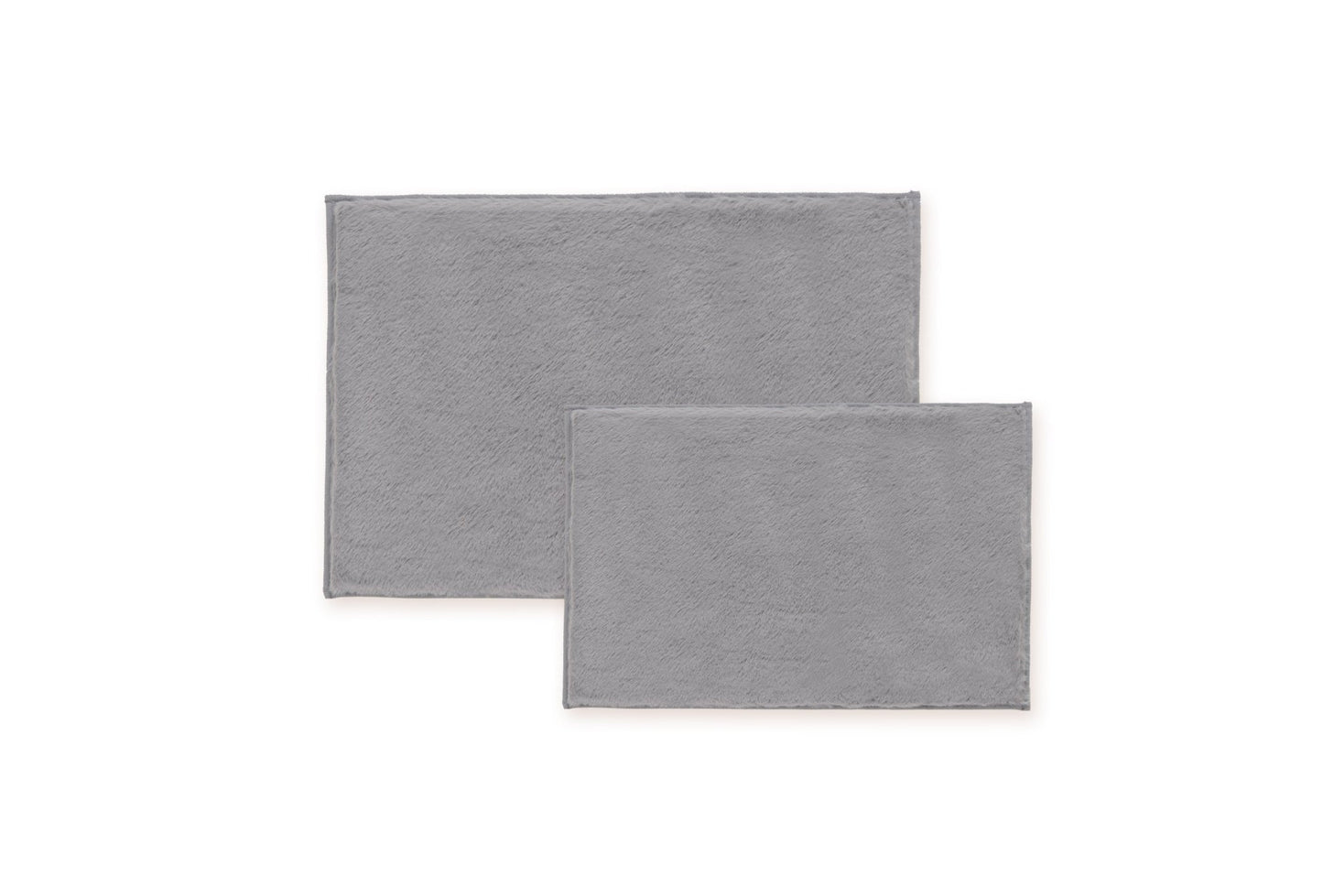 Bibb Home 5674 2 Piece Faux Fur Bath Mat Set - Quahog Bay Bedding