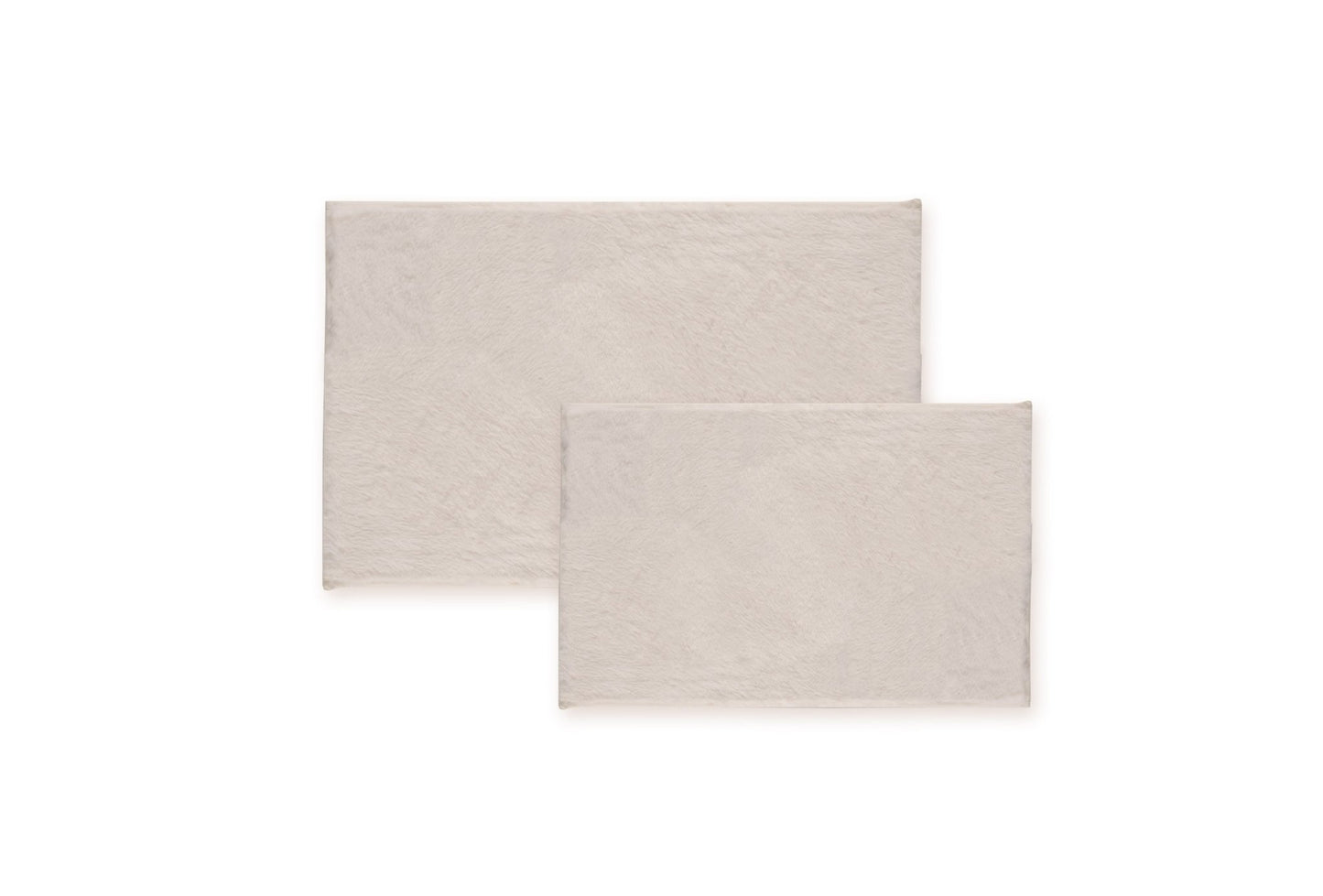 Bibb Home 5674 2 Piece Faux Fur Bath Mat Set - Quahog Bay Bedding