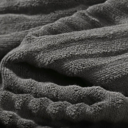 Bibb Home 6 Piece Ribbed Egyptian Cotton Towel Set - Quahog Bay Bedding