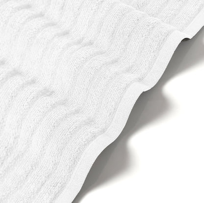 Bibb Home 6 Piece Ribbed Egyptian Cotton Towel Set - Quahog Bay Bedding