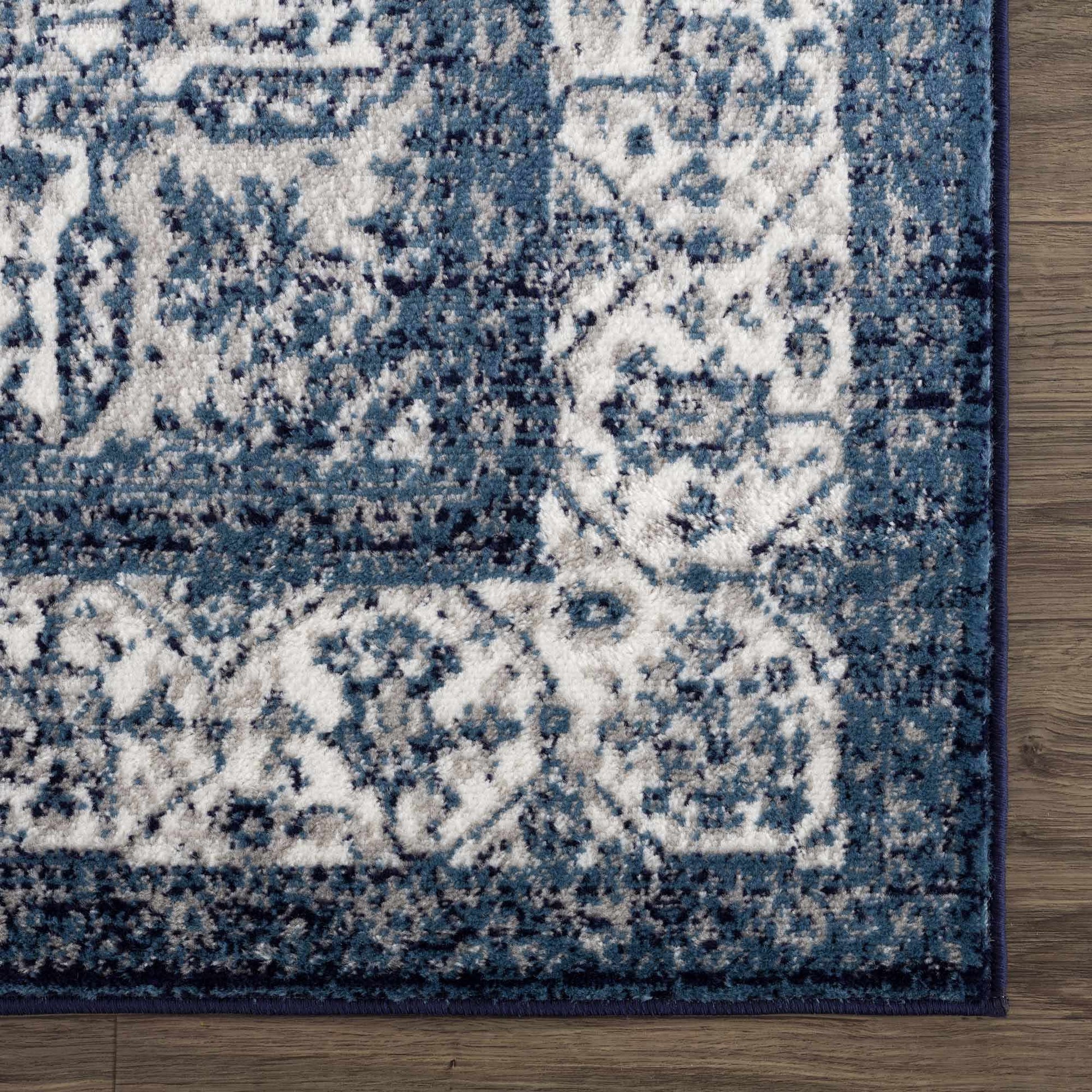 Billy Blue Medallion Rug - Promo - Quahog Bay Bedding