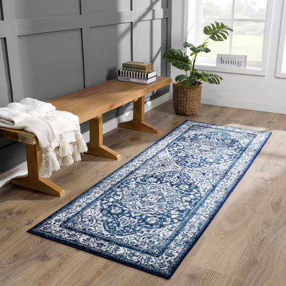 Billy Blue Medallion Rug - Promo - Quahog Bay Bedding