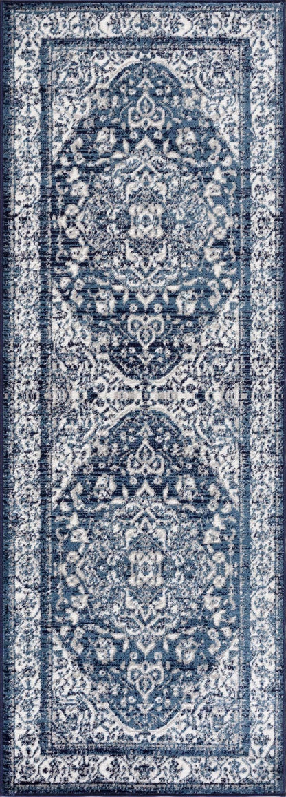Billy Blue Medallion Rug - Promo - Quahog Bay Bedding