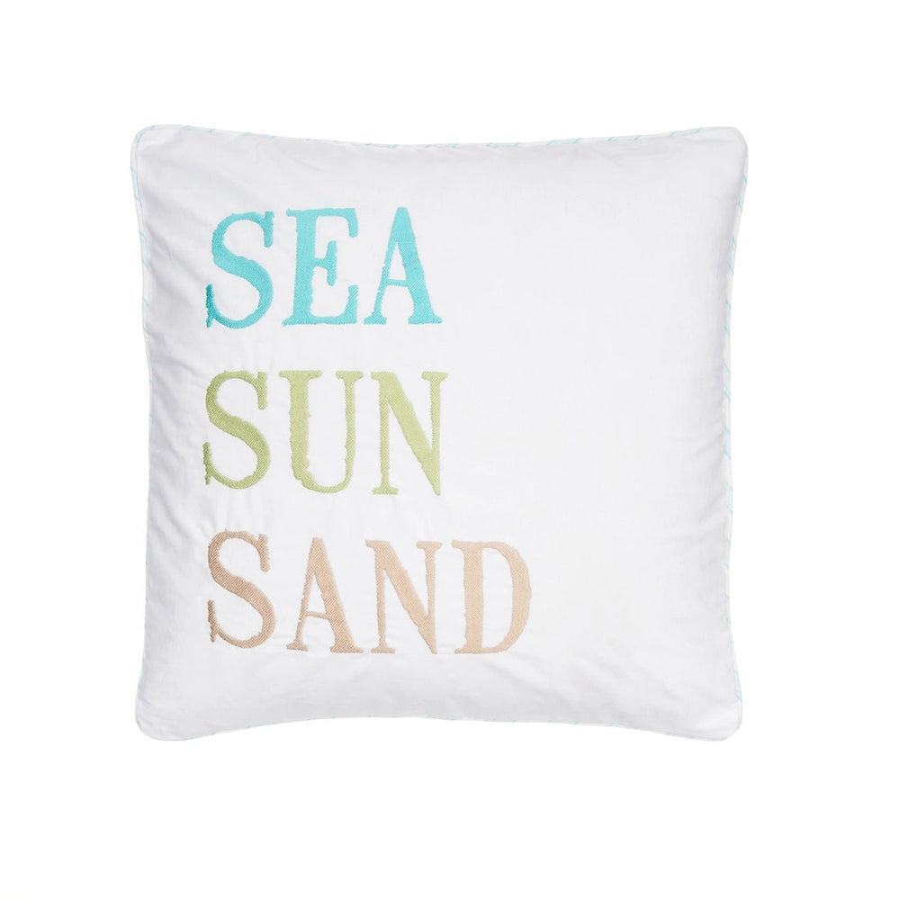 Biscayne Sea Sun Sand Pillow - Quahog Bay Bedding