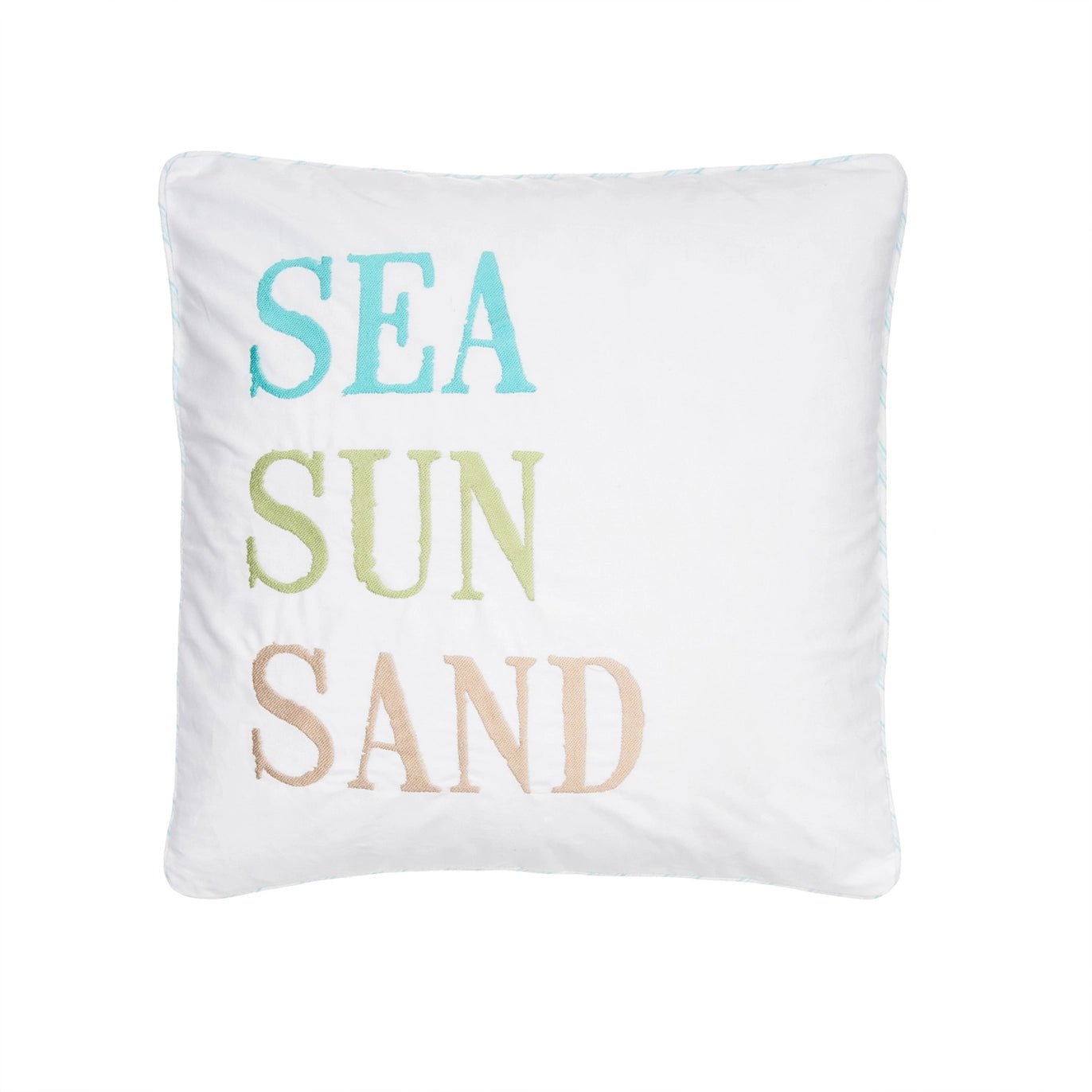 Biscayne Sea Sun Sand Pillow - Quahog Bay Bedding