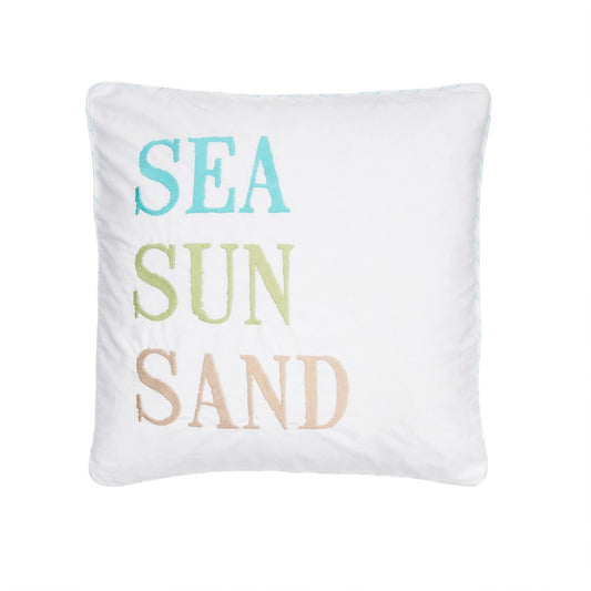 Biscayne Sea Sun Sand Pillow - Quahog Bay Bedding