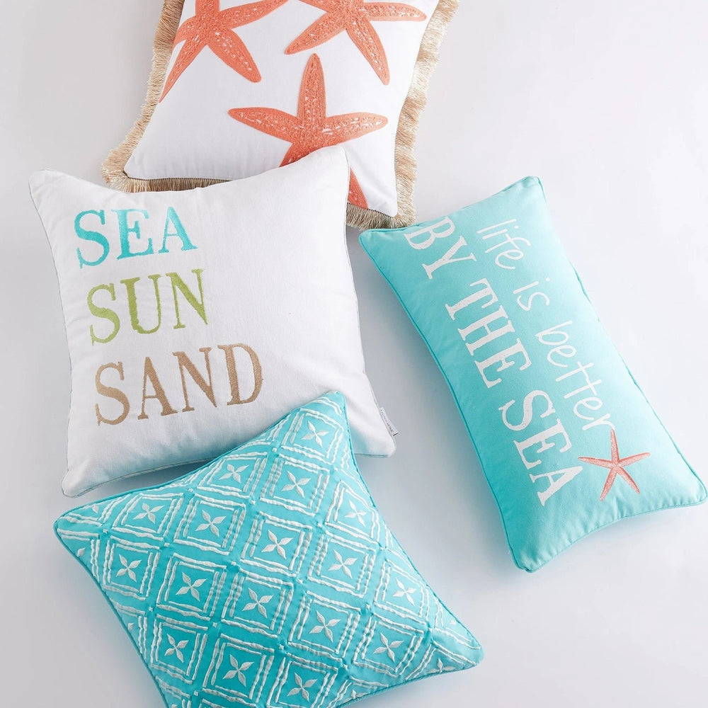 Biscayne Sea Sun Sand Pillow - Quahog Bay Bedding