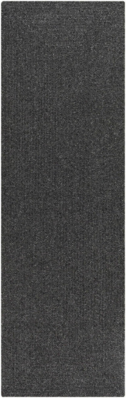 Black Braided Faux Jute Rug - Quahog Bay Bedding
