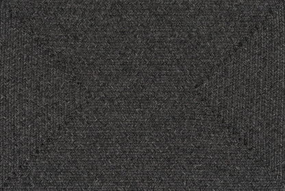 Black Braided Faux Jute Rug - Quahog Bay Bedding