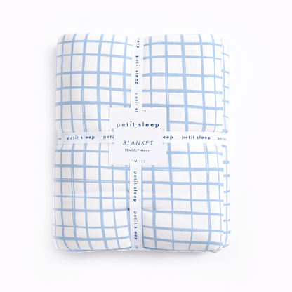 Blanket - Blue Window Pane - Quahog Bay Bedding
