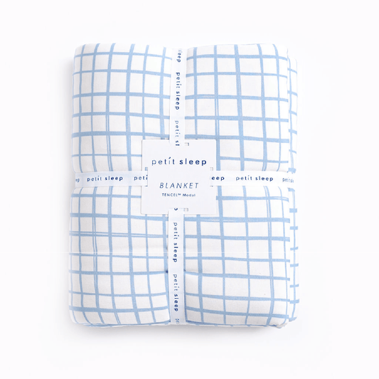 Blanket - Blue Window Pane - Quahog Bay Bedding