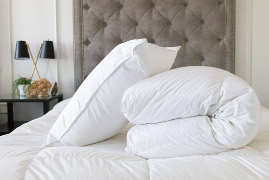 Bliss Comforter - Luxury 400TC 100% Cotton American Made Goose Down - Quahog Bay Bedding