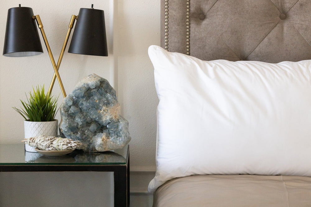 Bliss Pillow - Luxury American Made 100% Cotton Goose Down - Quahog Bay Bedding