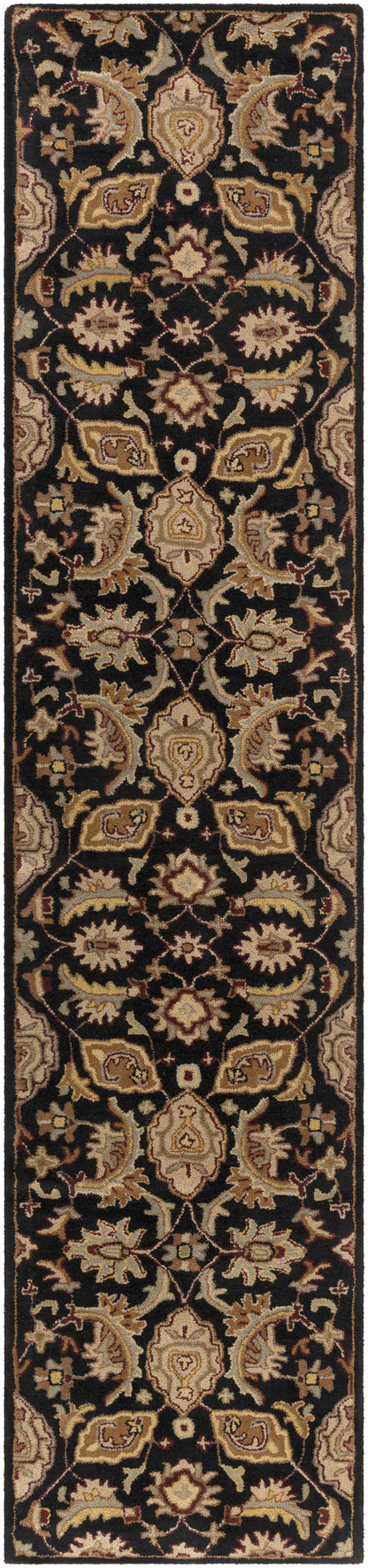 Blomkest Black&Yellow Traditional Wool Carpet