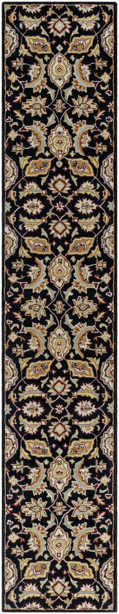 Blomkest Black&Yellow Traditional Wool Carpet