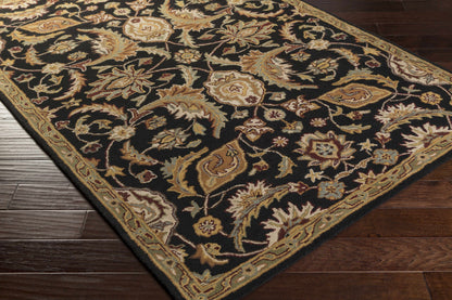 Blomkest Black&Yellow Traditional Wool Carpet