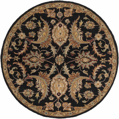 Blomkest Black&Yellow Traditional Wool Carpet