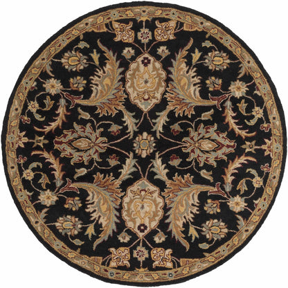 Blomkest Black&Yellow Traditional Wool Carpet - Quahog Bay Bedding