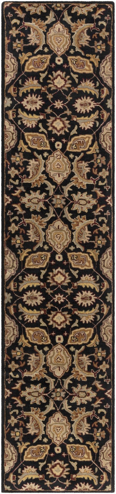Blomkest Black&Yellow Traditional Wool Carpet - Quahog Bay Bedding