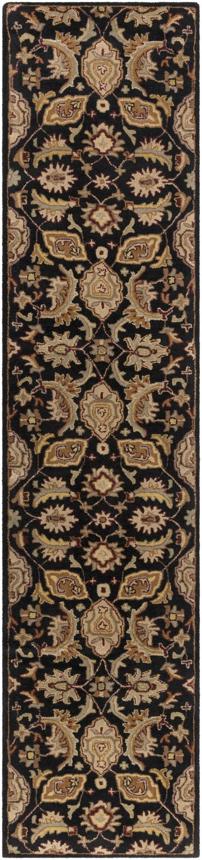 Blomkest Black&Yellow Traditional Wool Carpet - Quahog Bay Bedding