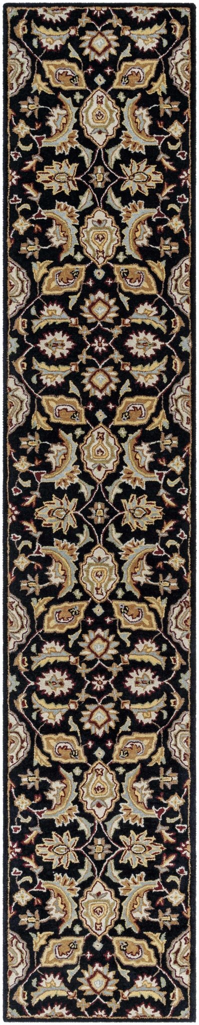 Blomkest Black&Yellow Traditional Wool Carpet - Quahog Bay Bedding