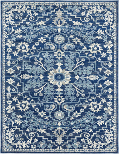 Blue Bodrum Area Rug - Quahog Bay Bedding