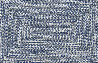 Blue Braided Faux Jute Rug - Quahog Bay Bedding