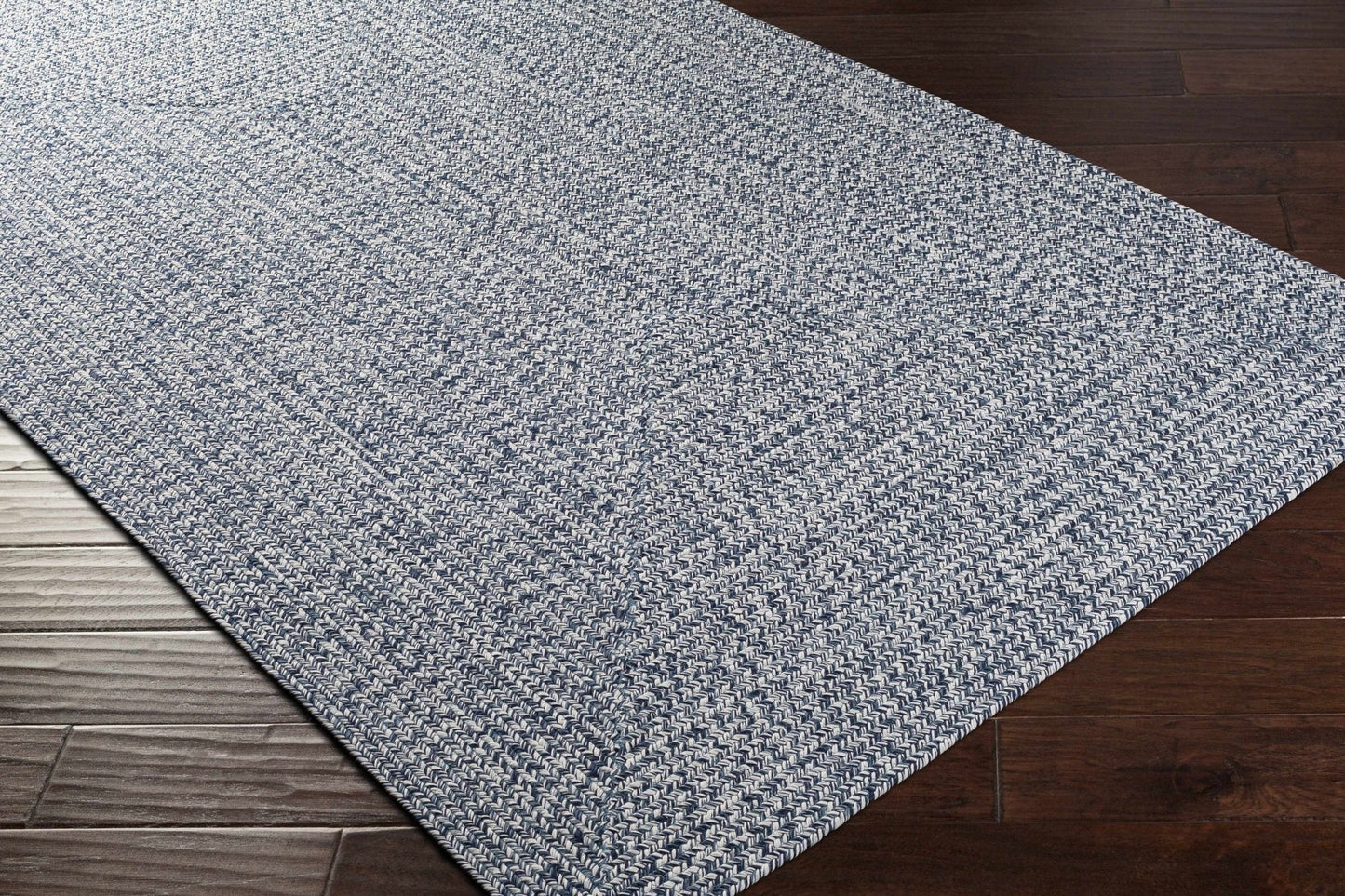 Blue Braided Faux Jute Rug - Quahog Bay Bedding