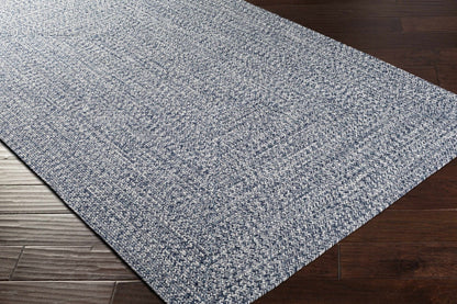 Blue Braided Faux Jute Rug - Quahog Bay Bedding